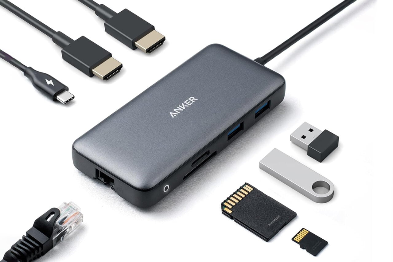 Anker Laptop Docking Station Dual Monitor, 8 In 1 Usb C Hub