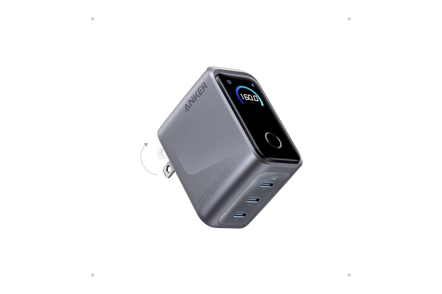 Anker Prime Charger,160w 3 Port Compact Gan