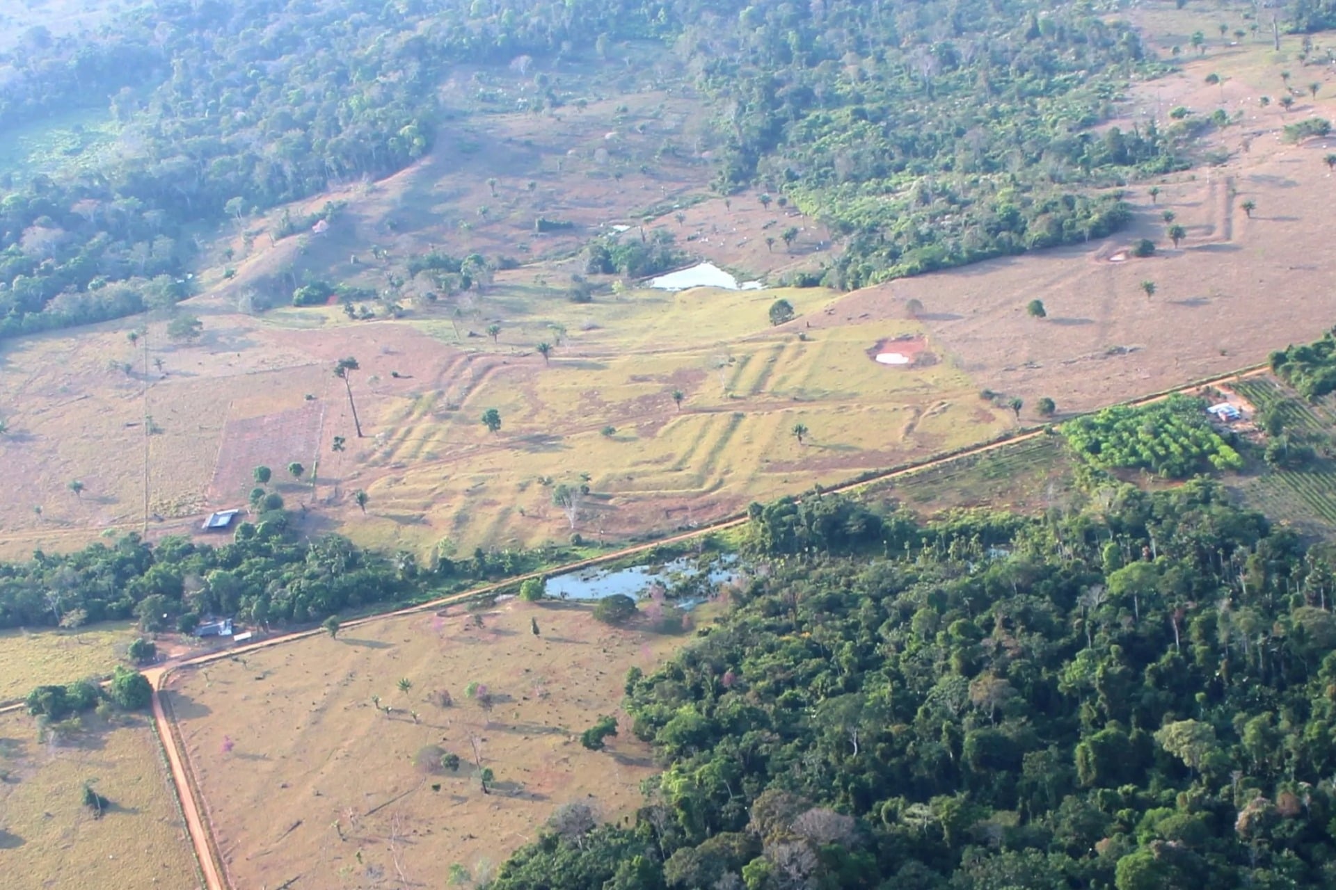 One of the archaeological sites photographed over Acre, Brazil. Most of this lost civilization’s structures could only be documented via aerial laser scanning. 