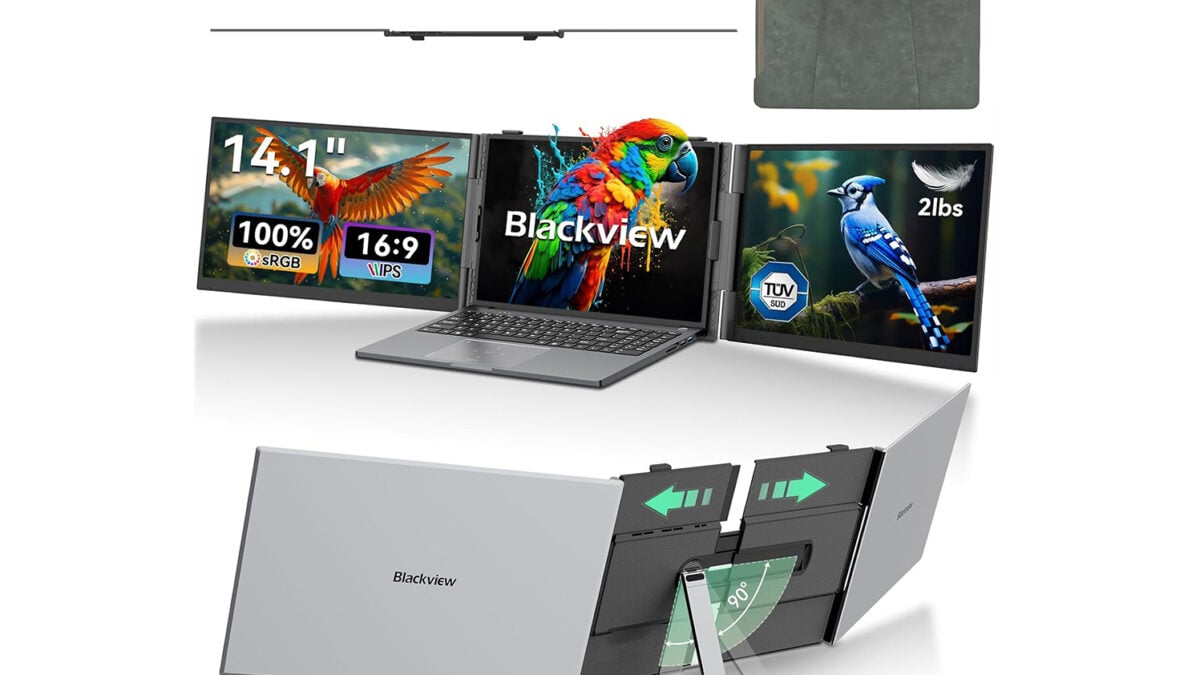 Blackview Triple Screen Extender Is Back at Its Lowest Price, Giving You Three Screens From One Laptop