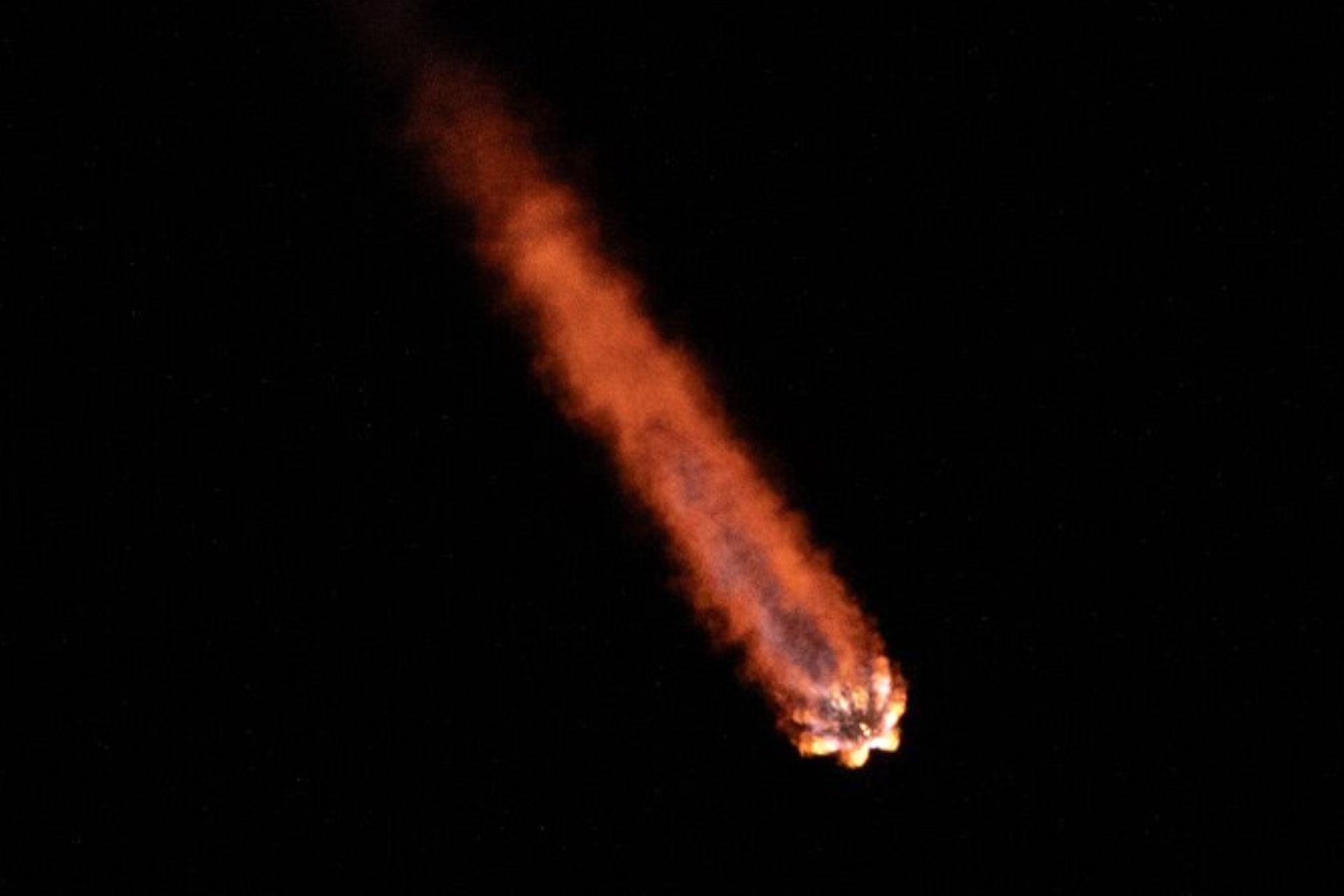 The SpaceX Falcon 9 carrying the Blue Ghost lander launched from Launch Complex-39A at Kennedy Space Center, Florida, Jan. 15, 2025.