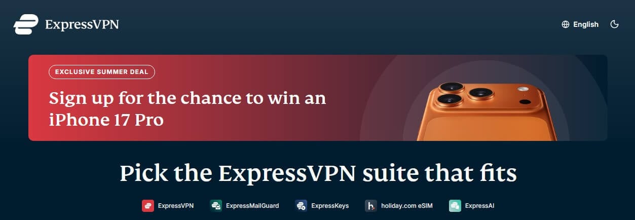 Expressvpn iPhone 17 Pro Promotion
