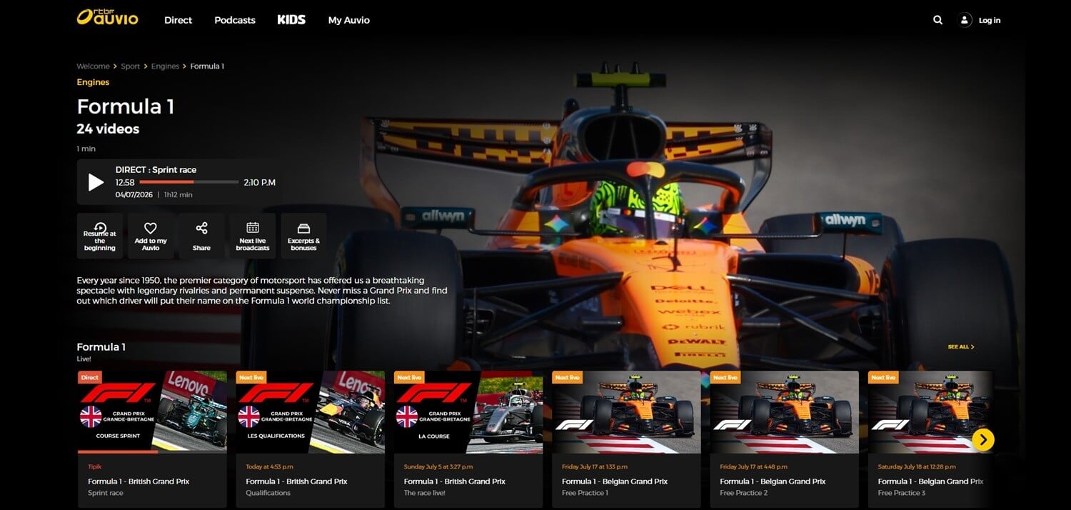 F1 British Gp Live Stream Rtbf