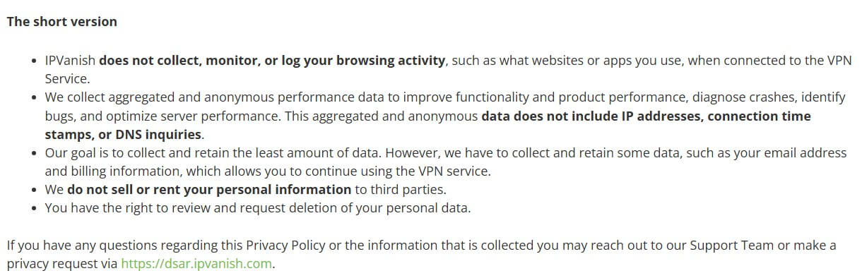 Ipvanish Log Policy