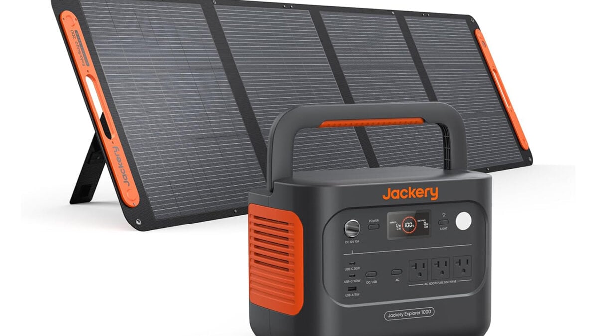 Jackery Explorer 1000 v2 With 200W Solar Panel Is Nearly 50% Off, Turning a Power Station Into a Full Solar Generator Setup for Less