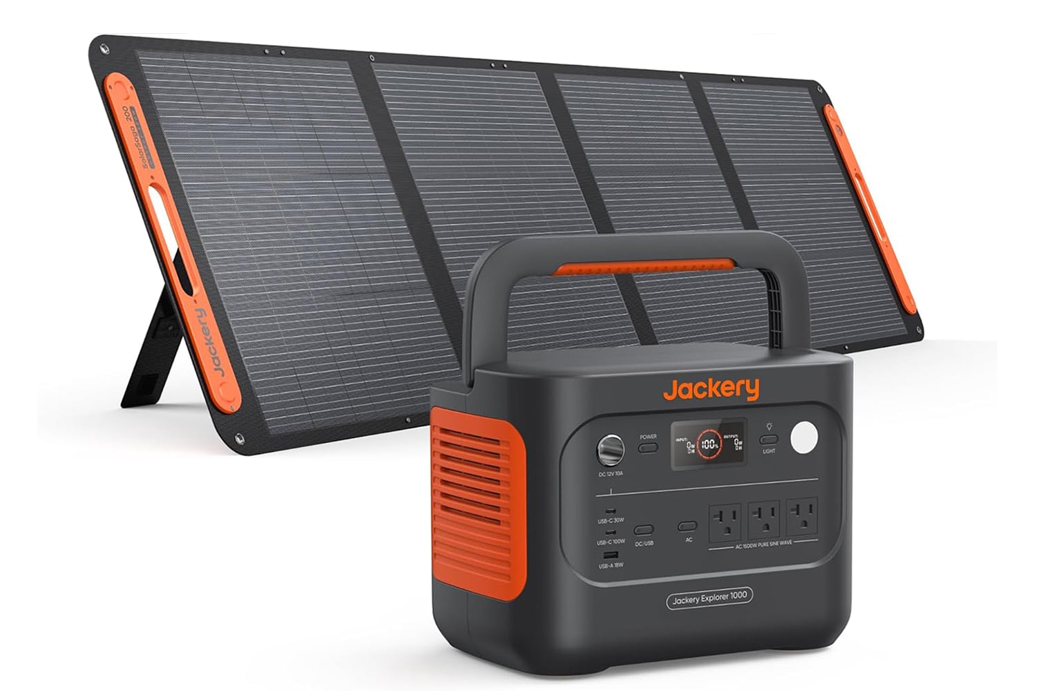 Jackery Solar Generator 1000 V2 With 200w Solar Panel