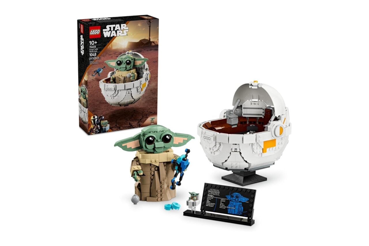 Lego Star Wars Grogu With Hover Pram Building Toy Set