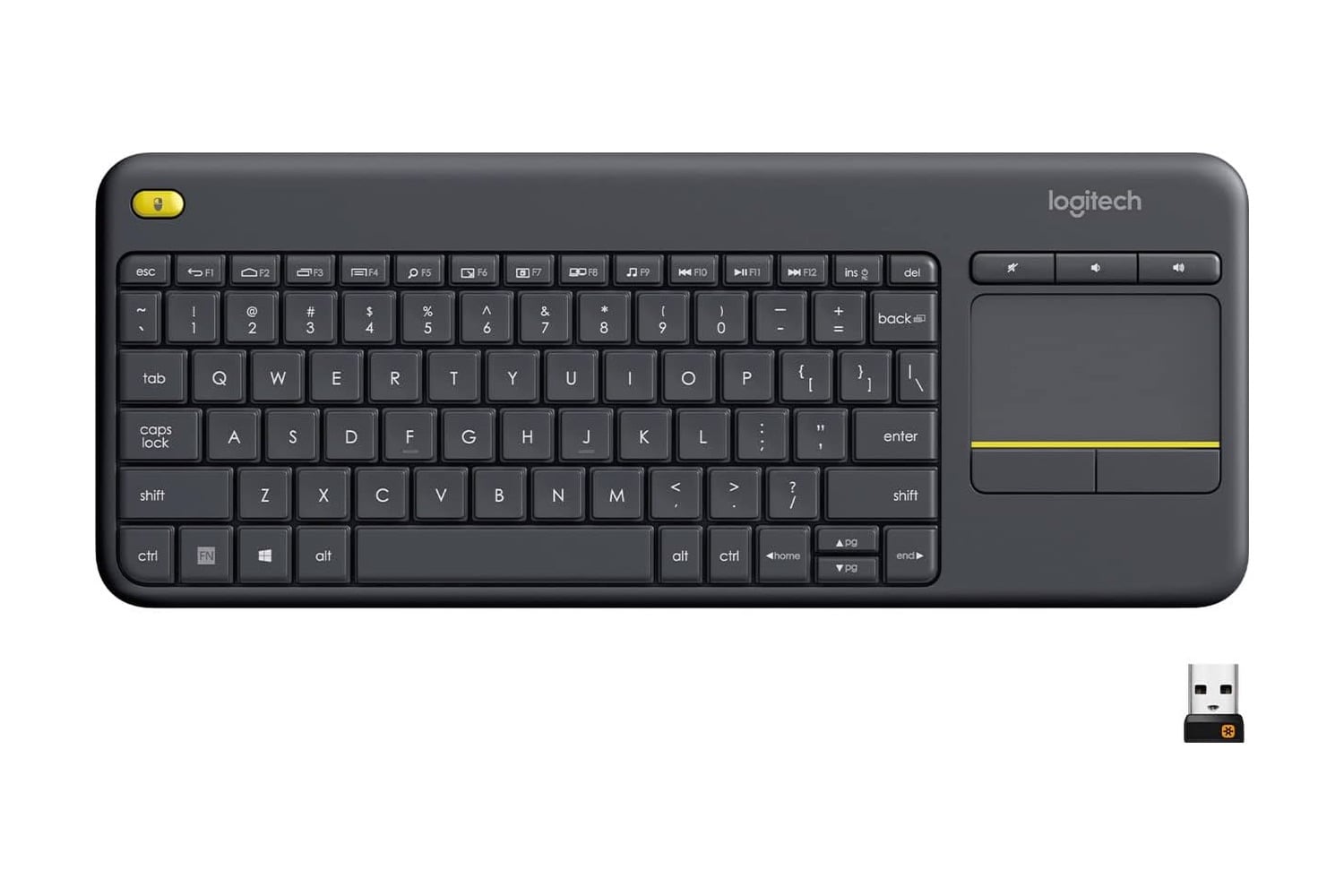 Logitech K400 Plus Wireless Touch Tv Keyboard