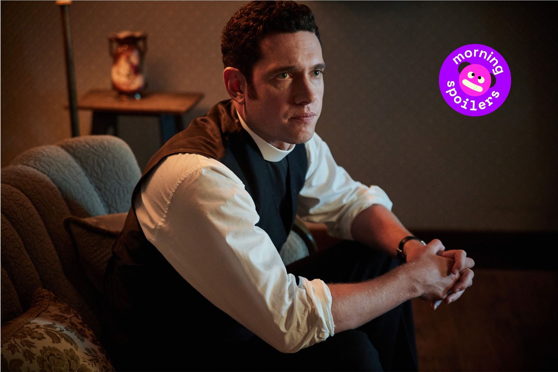 A promo image of Tom Brittney in 'Grantchester.'