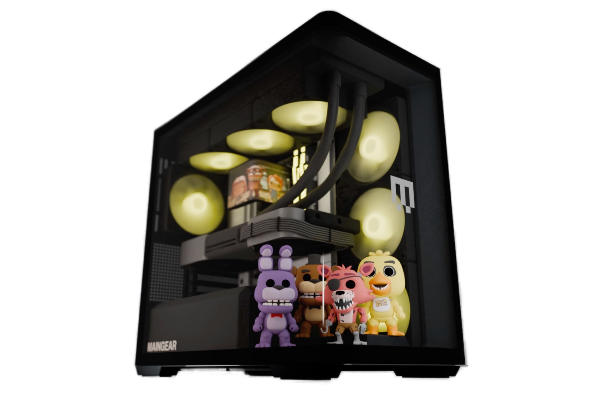 You can get any old PC case, but why not get one that includes a stand for your Legos?