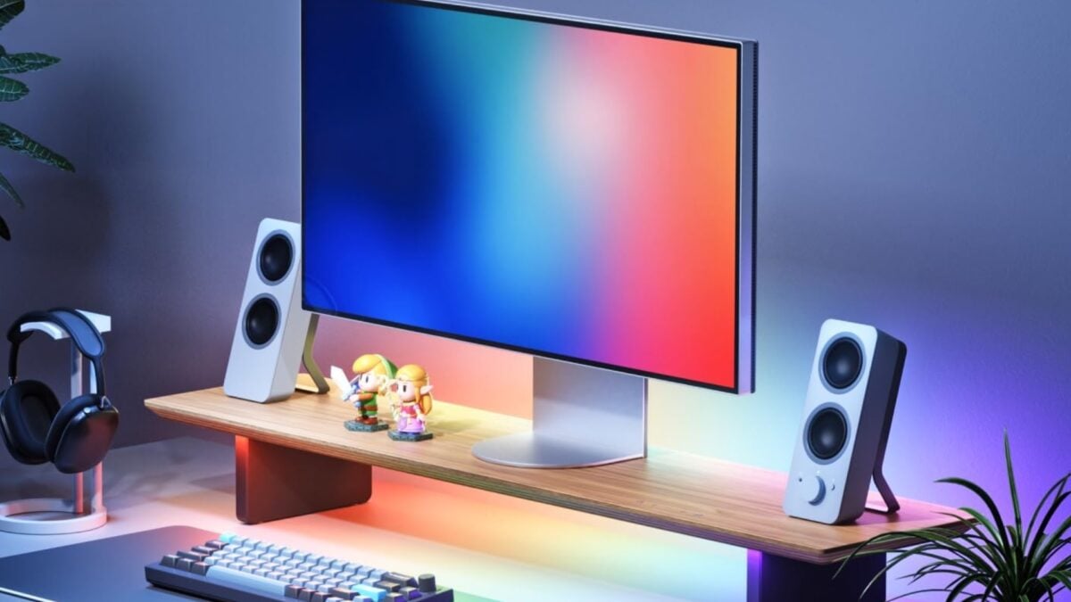 Nanoleaf&rsquo;s New Monitor Stand Lets Your Display Fart Out Rainbows