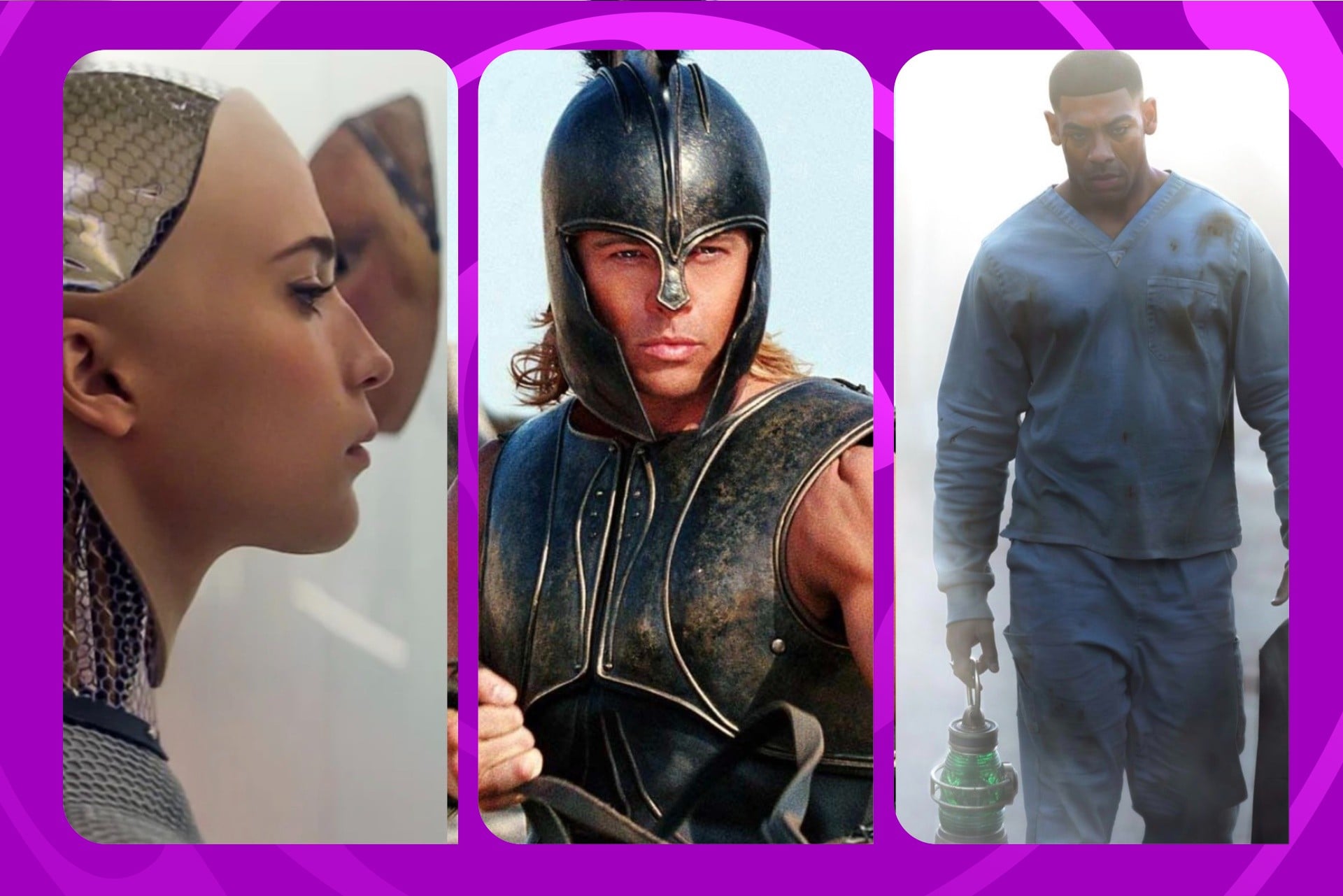 Ex Machina, Troy, and Lanterns are just a few things to stream in August.