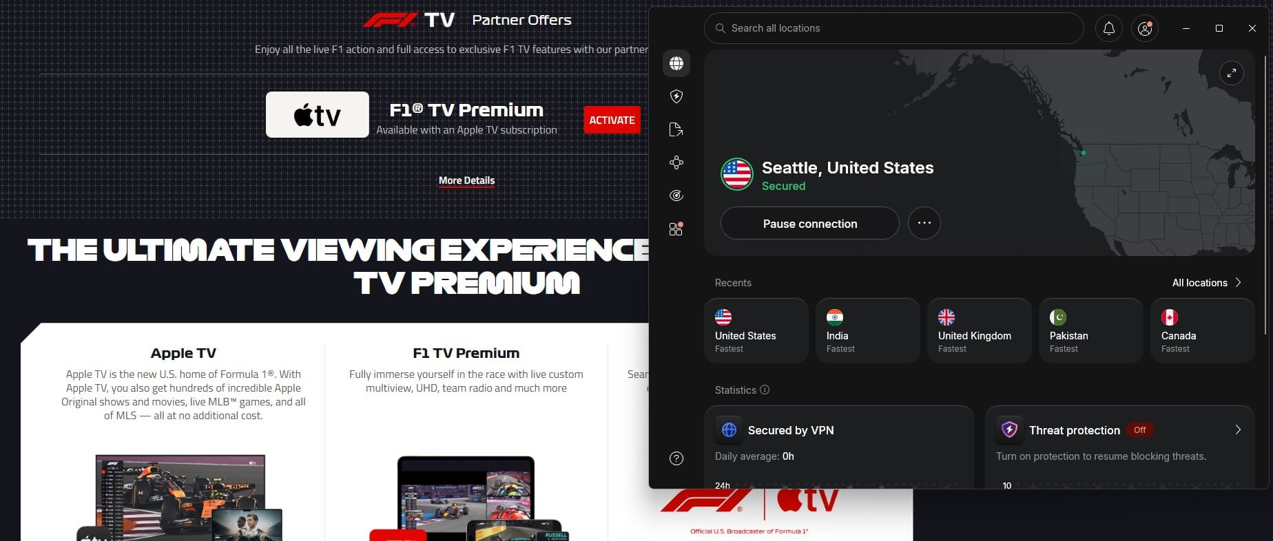 Nordvpn F1 Tv Pro Usa