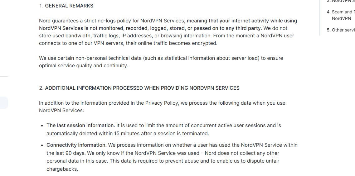 Nordvpn No Log Policy