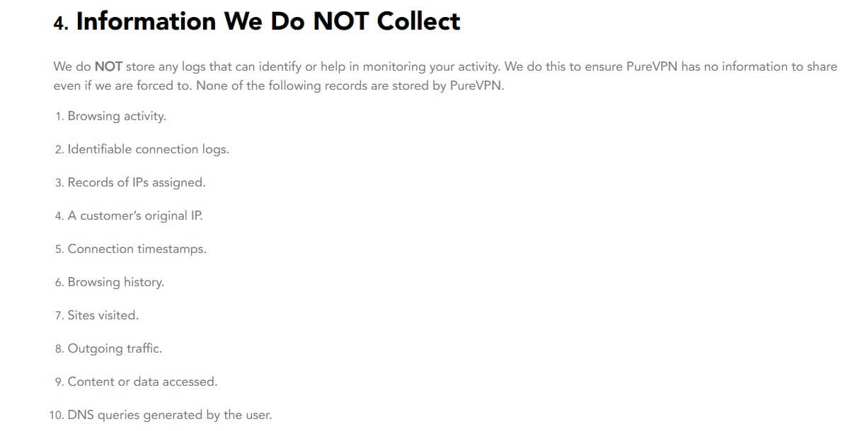Purevpn Log Policy