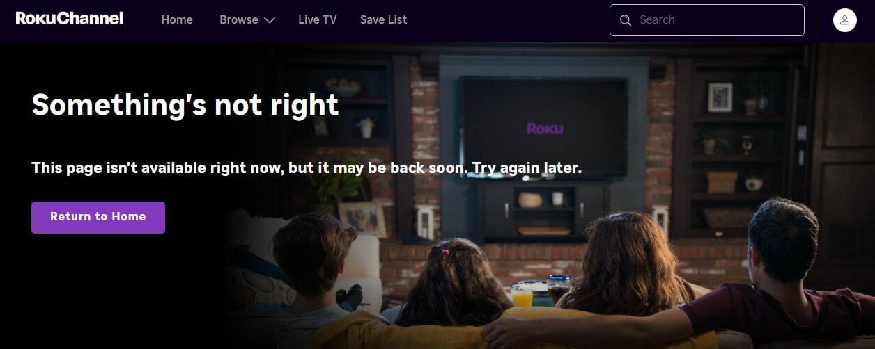 Roku Channel Error