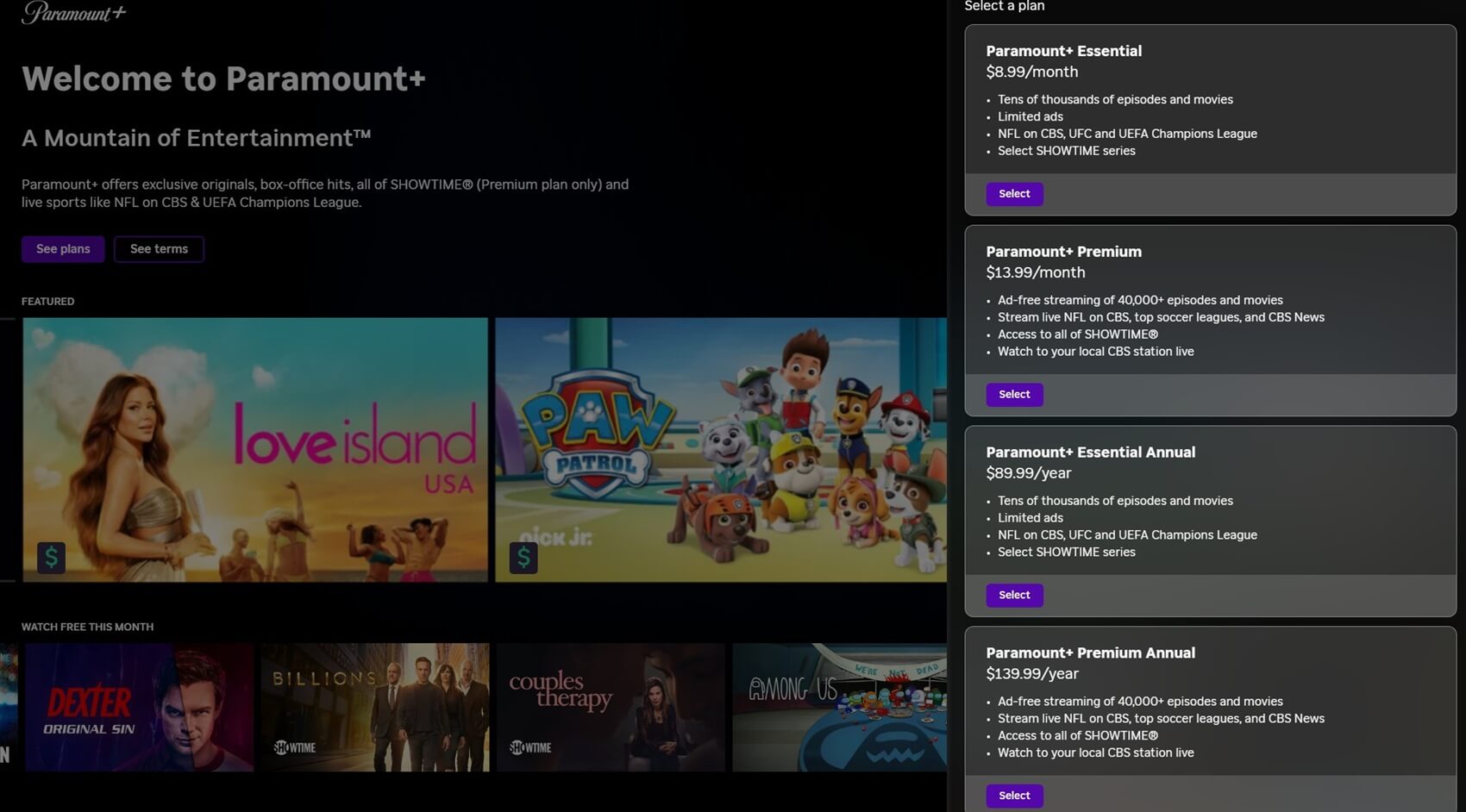 Roku Channel Paramount Price