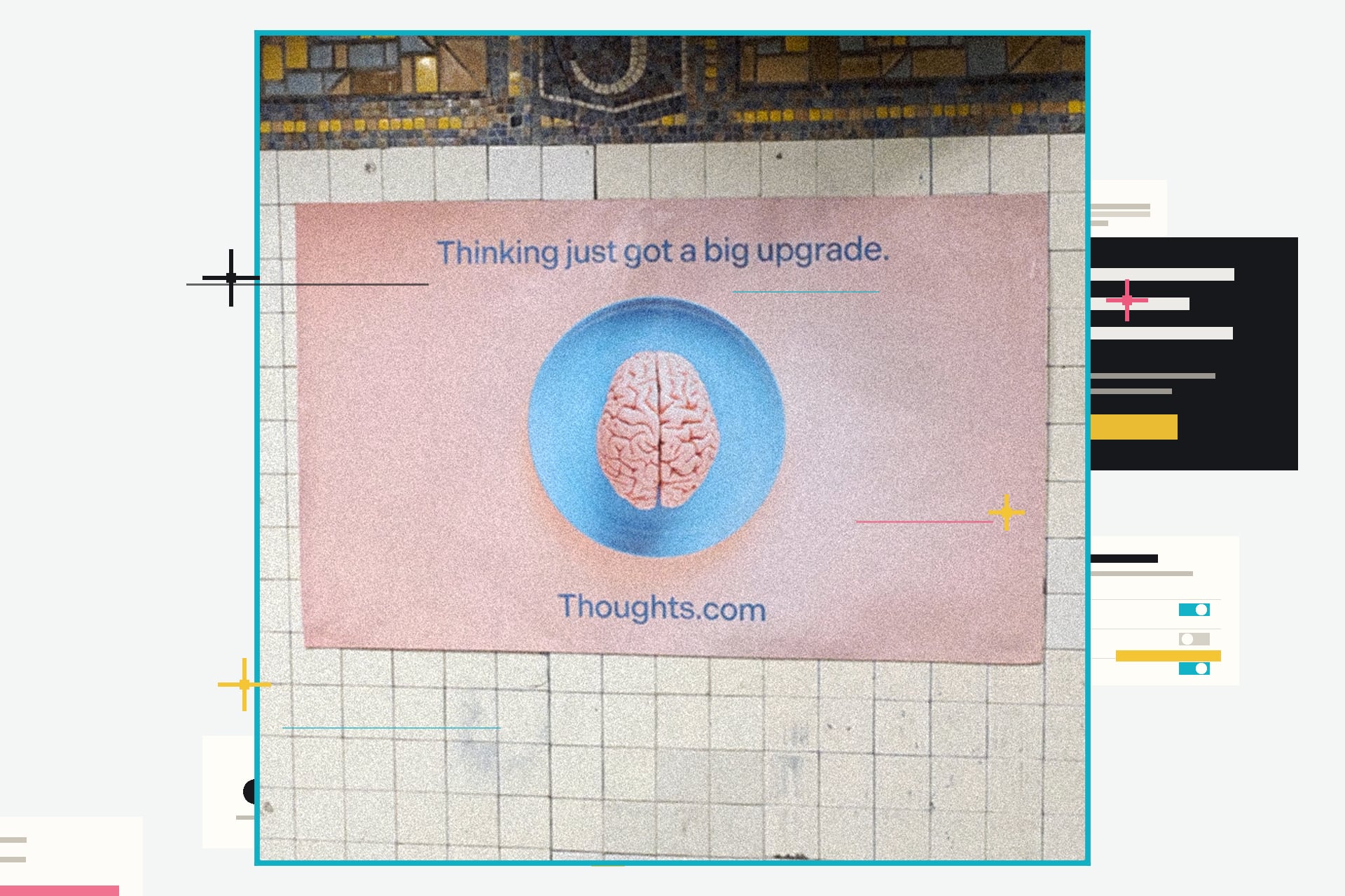 Comedians Dave Ross and Harris Alterman placed fake tech ads in New York City subway stations.