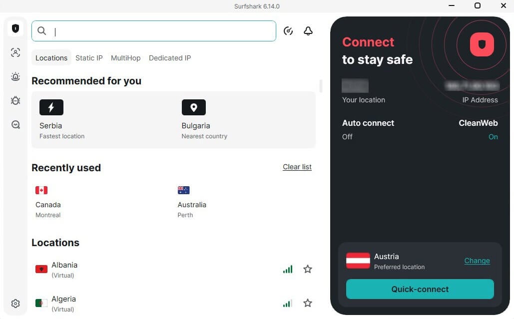 Surfshark App Updated