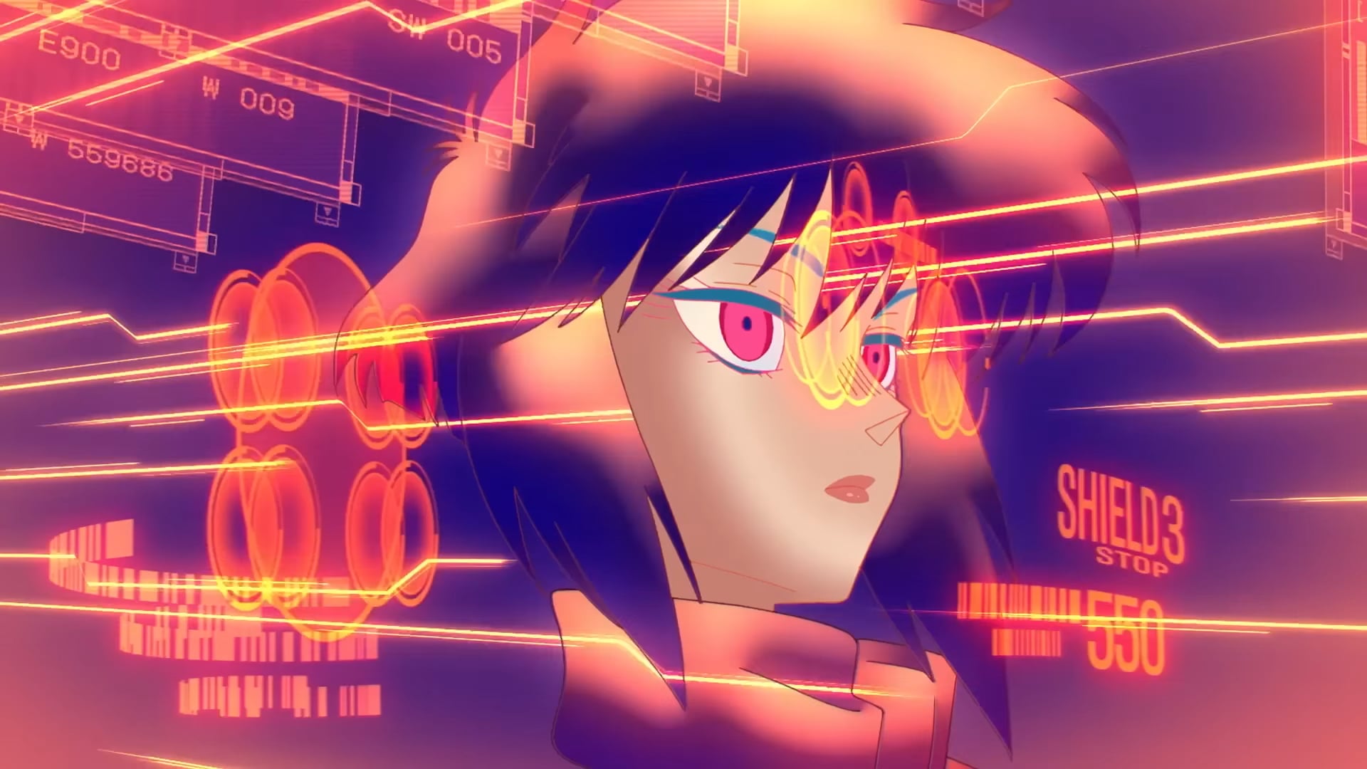 The Ghost In The Shell image of Motoko Kusanagi.