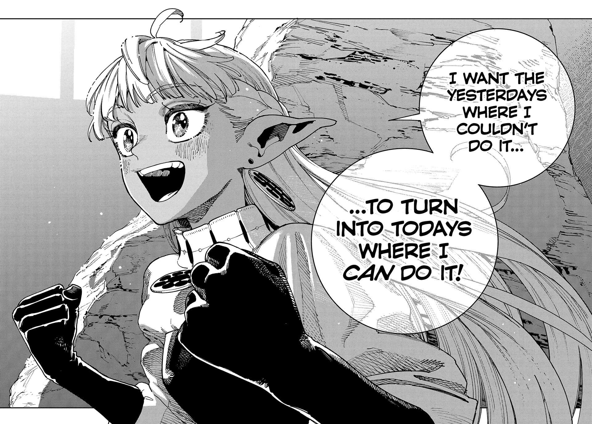 The Journey Of A Dark Elf With Fading Powers panel of Amira.