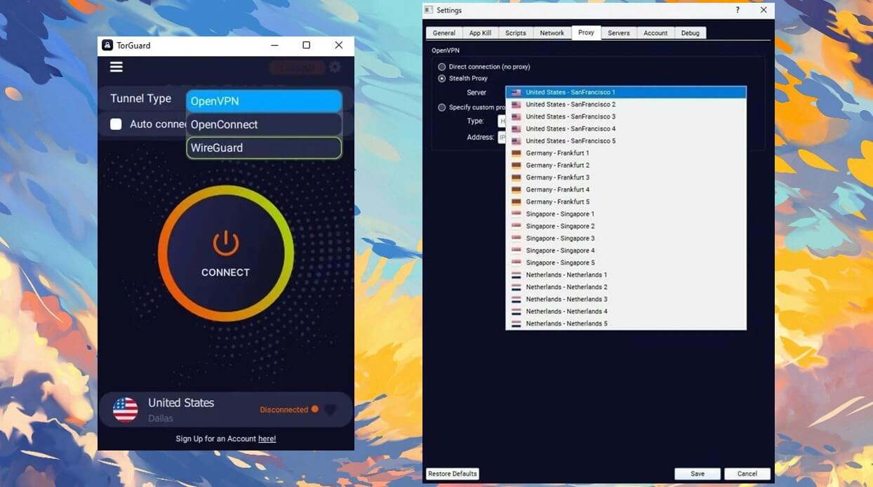 Torguard Security Features App
