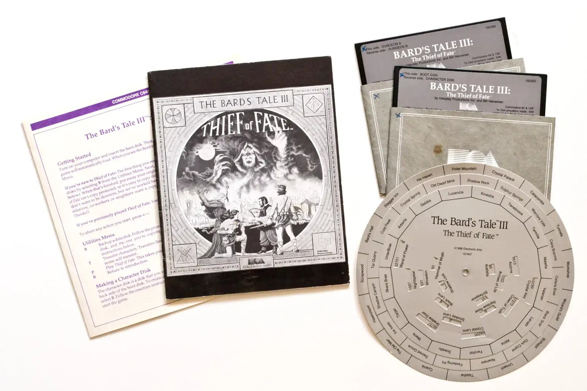 Bard's Tale III box contents