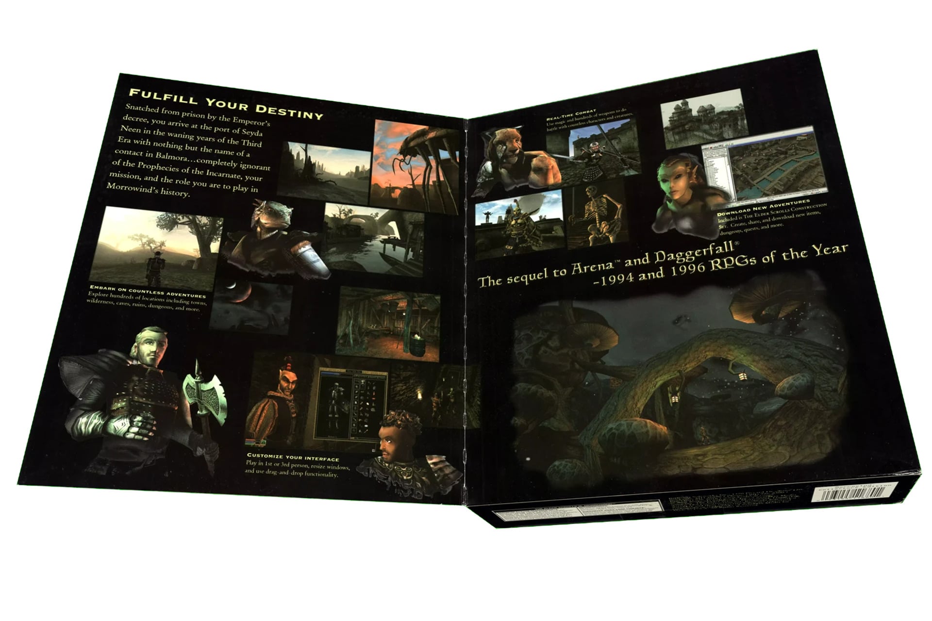 Morrowind collector's edition gatefold