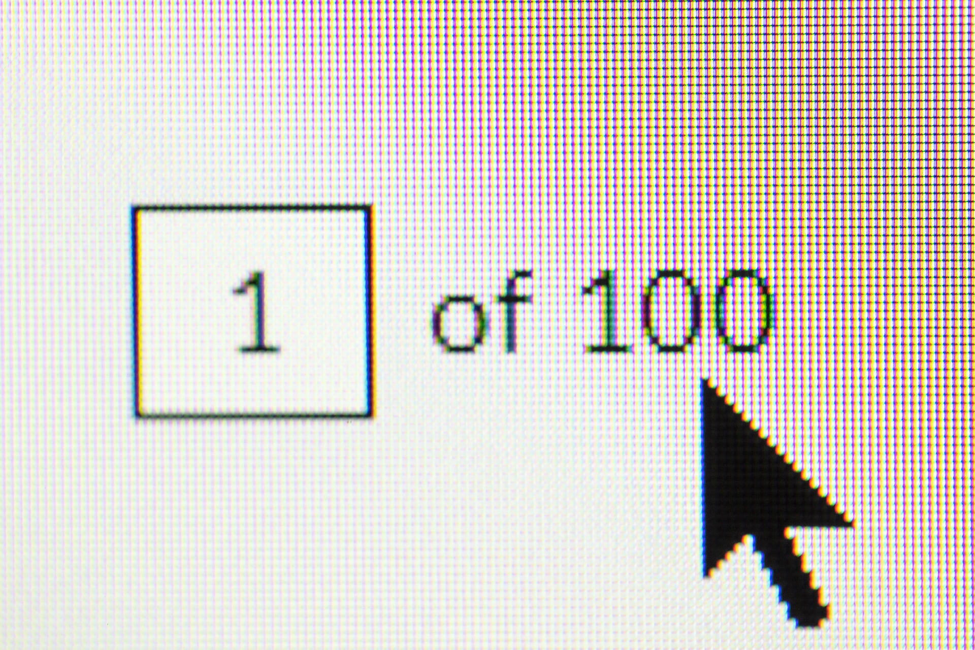 Clicking On 1 Of 100 Web Button On Website