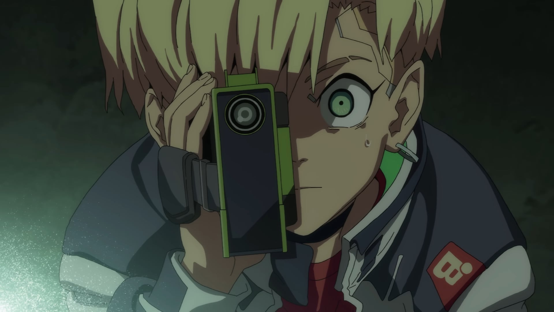 Cyberpunk: Edgerunners 2 still of Roman holding his camera.