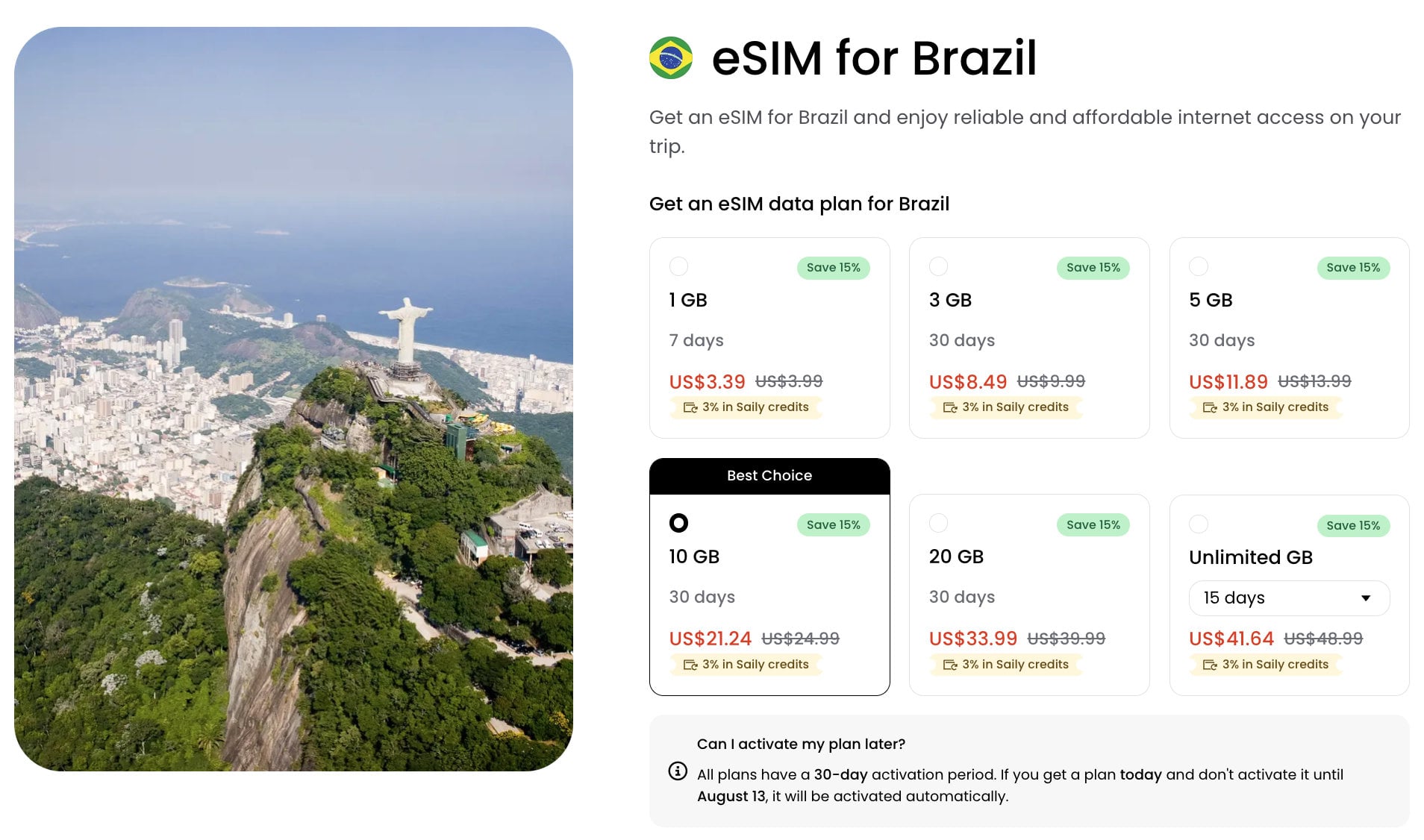 eSIM Brazil Saily