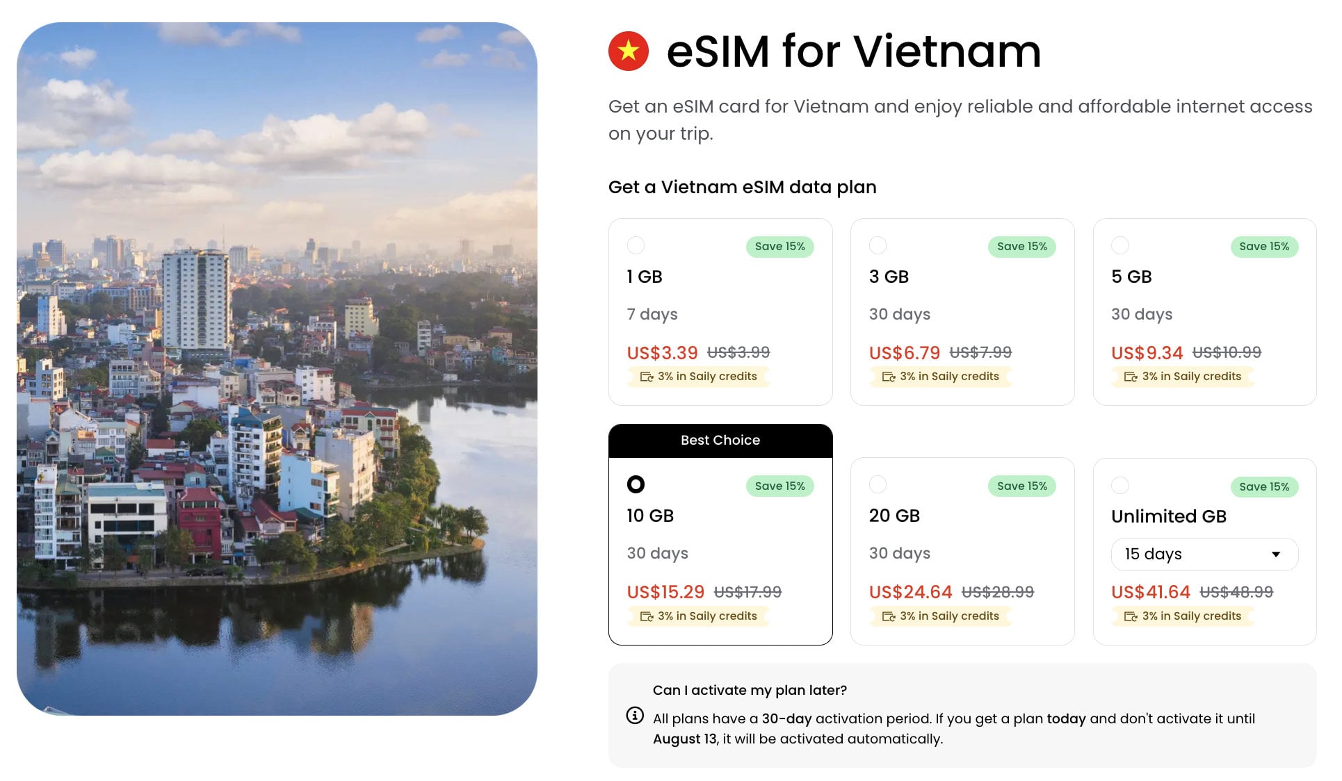 eSIM Vietnam Saily