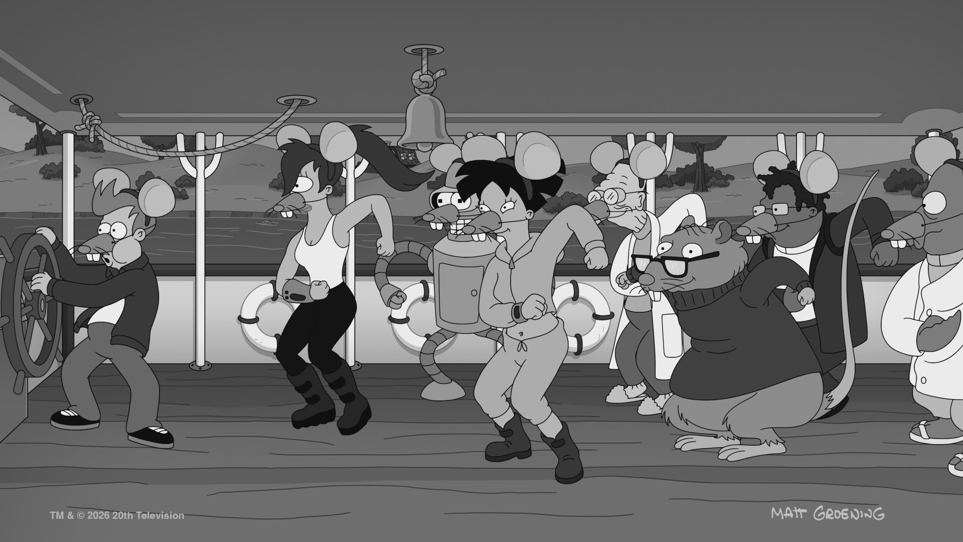 Futurama Review B&w
