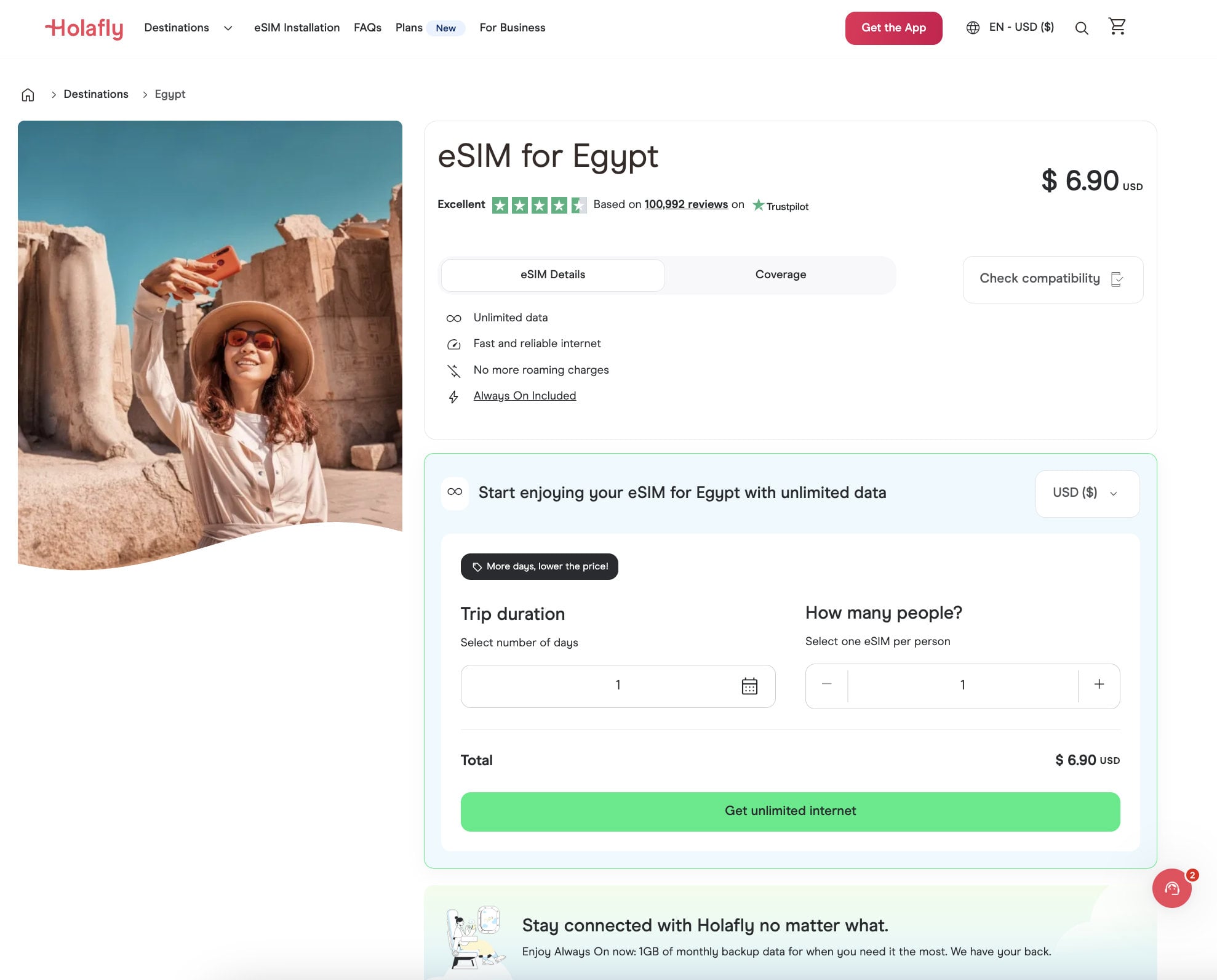 Holafly esim egypt