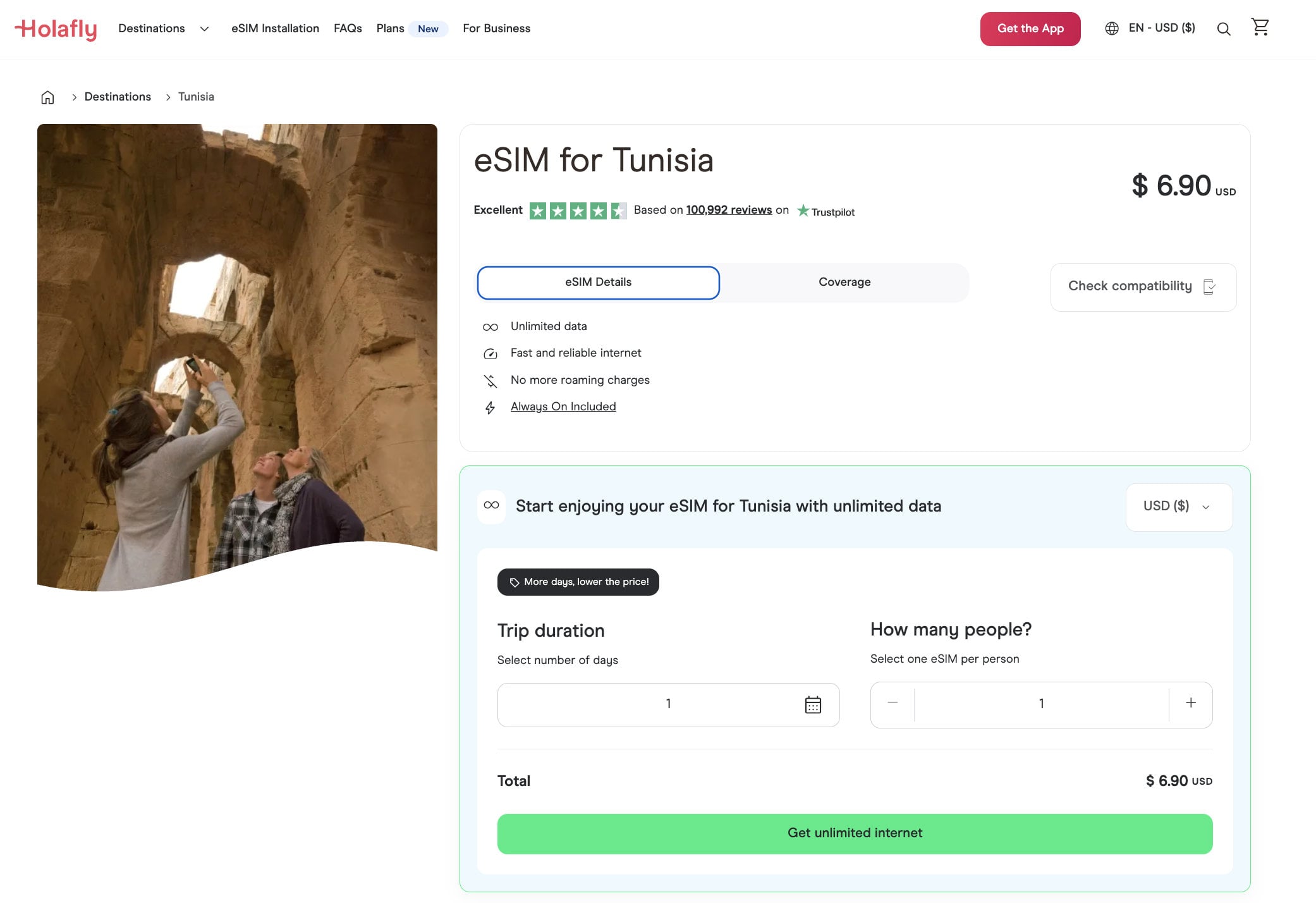 Holafly eSIM Tunisia
