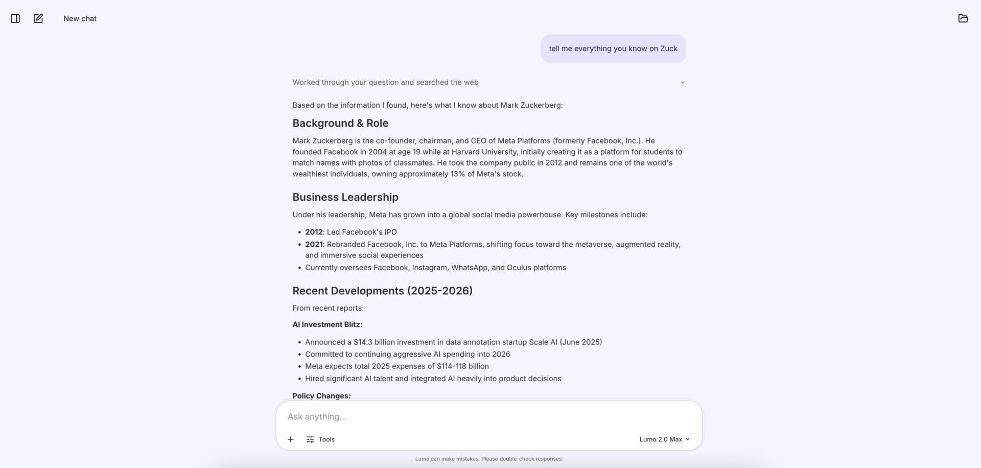Proton's AI assistant Lumo