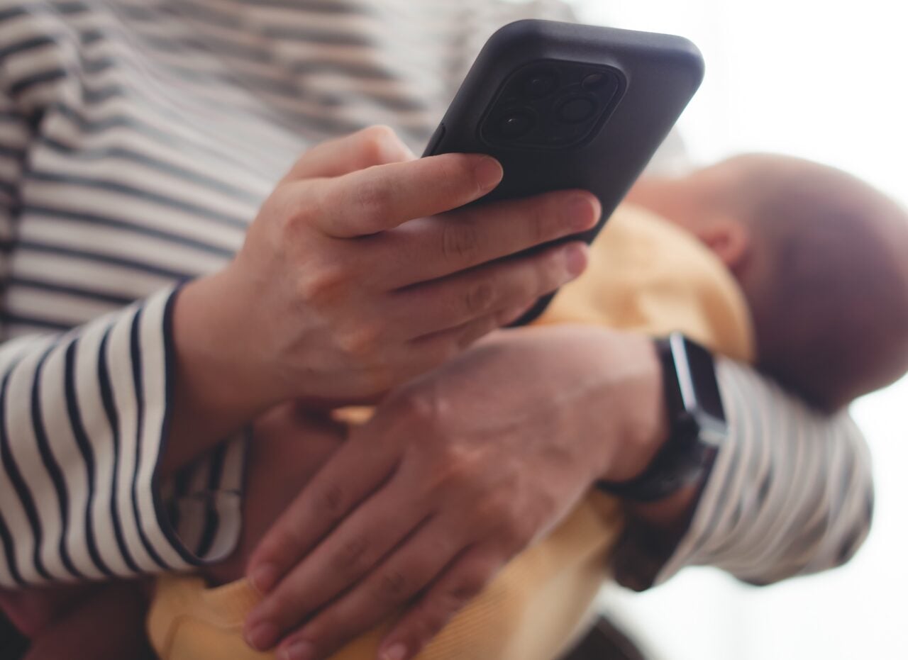 Mom On Phone