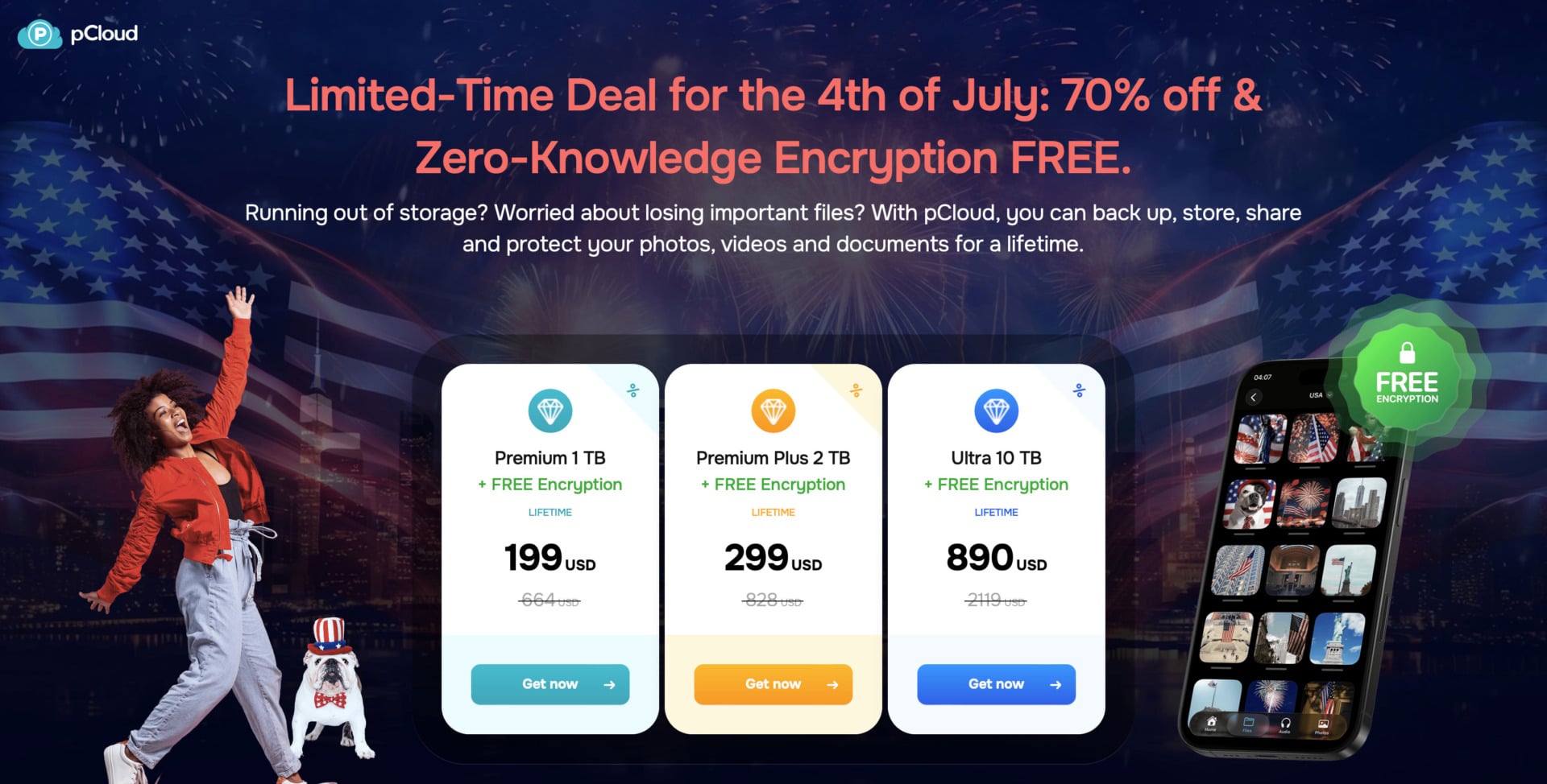 pCloud deal for 4th July