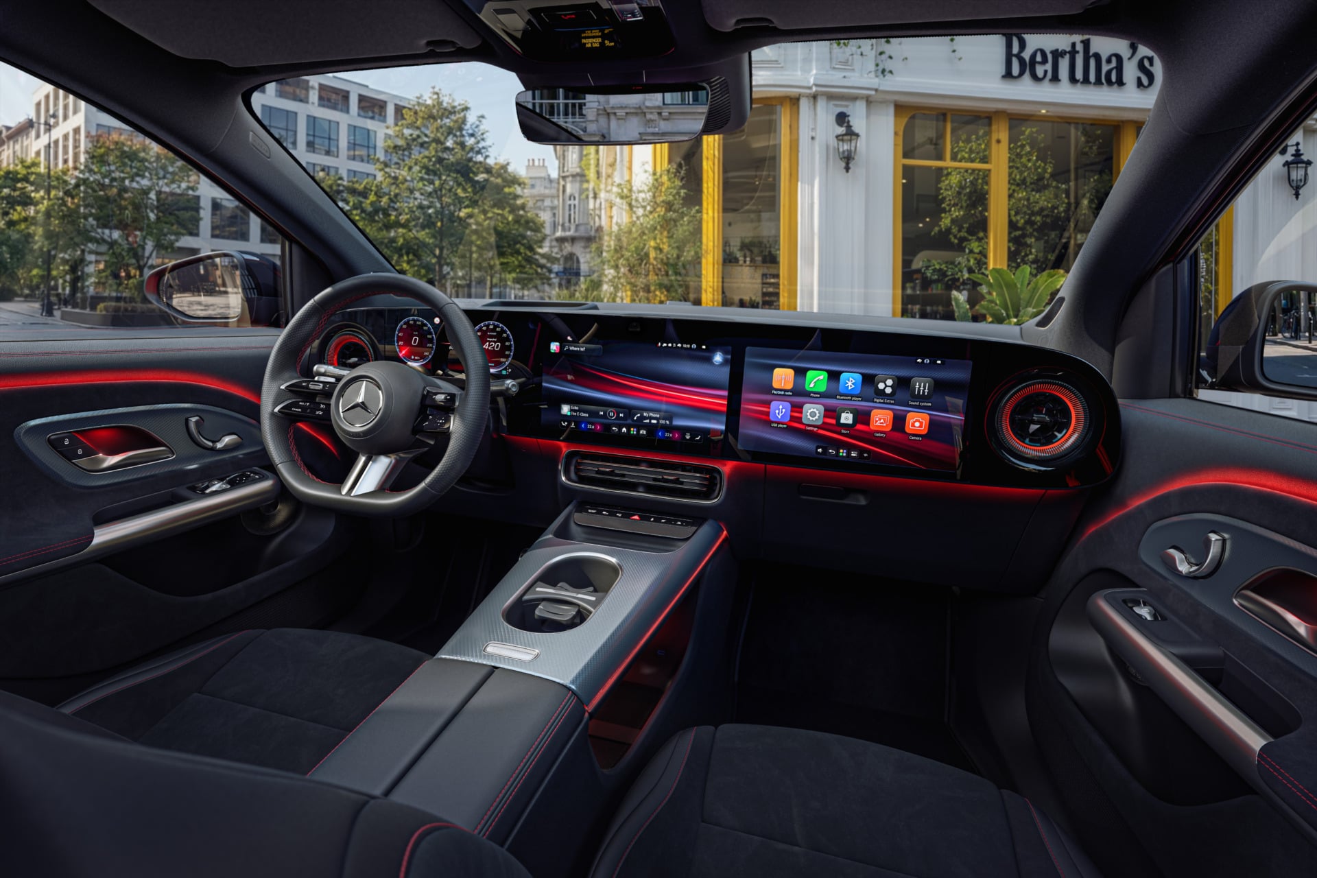 Mercedes-Benz New GLA Electric interior.