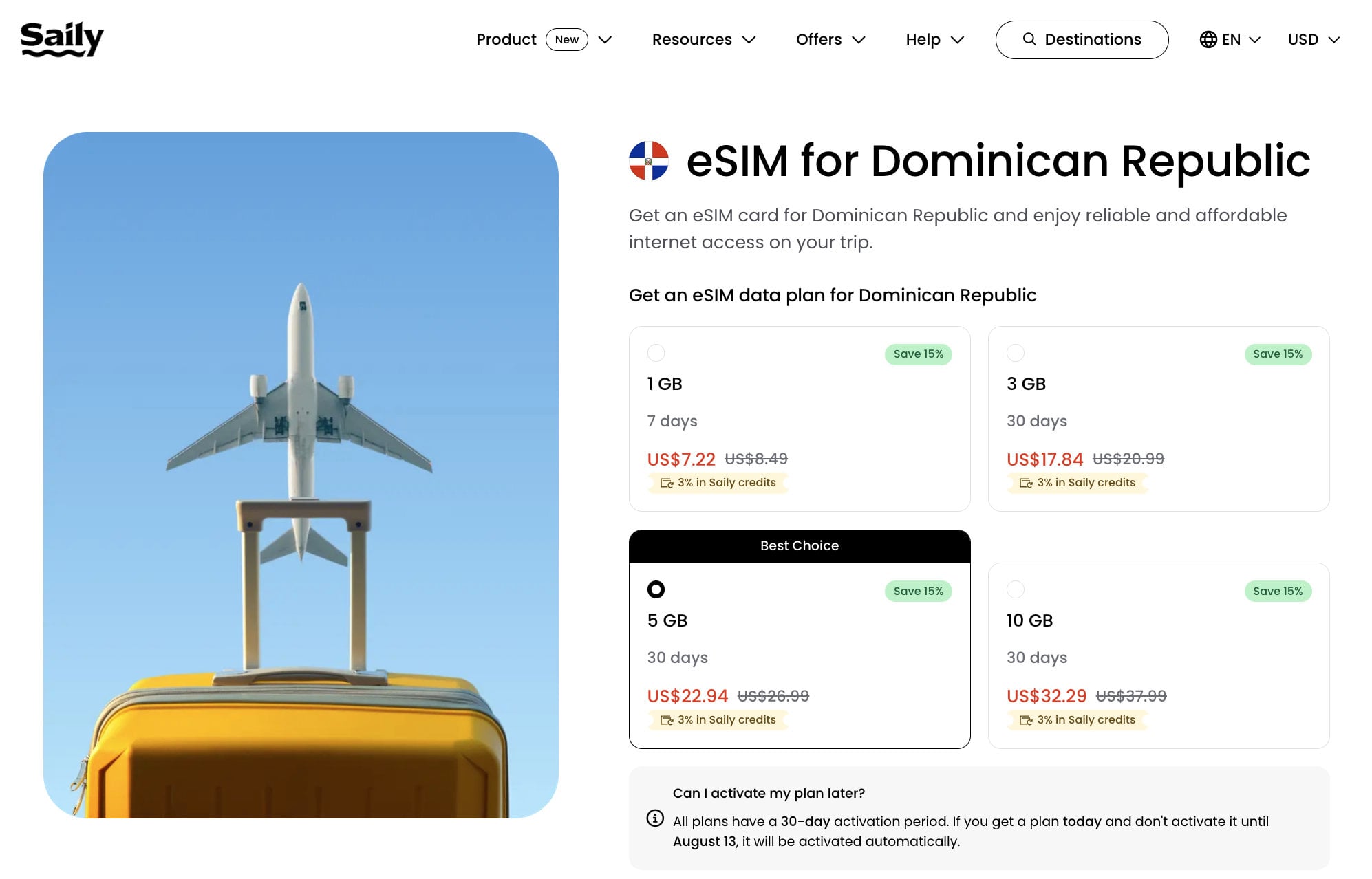 Saily eSIM Dominican Republic