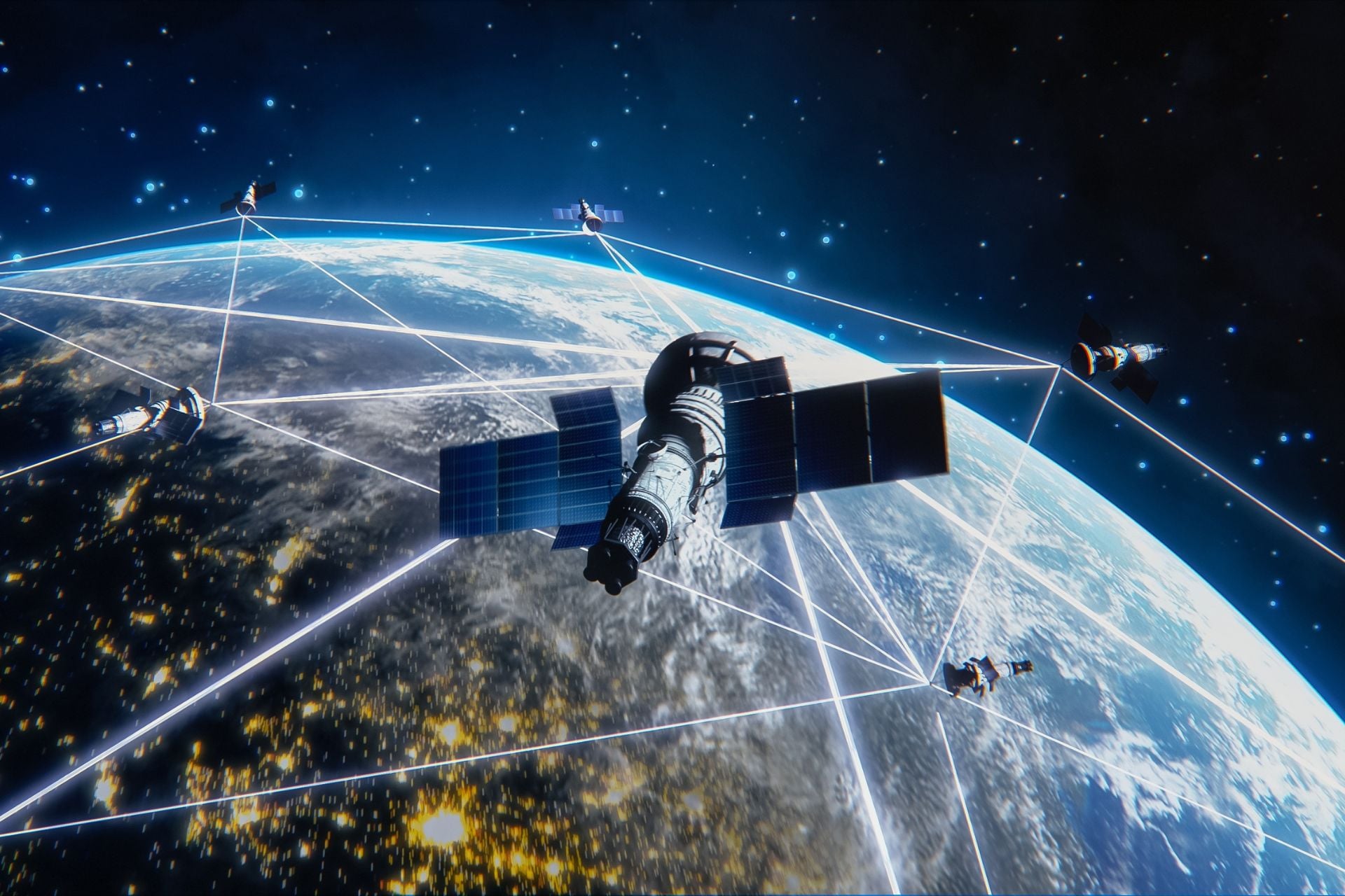 Thousands of satellites operated by various countries and companies orbit Earth. 