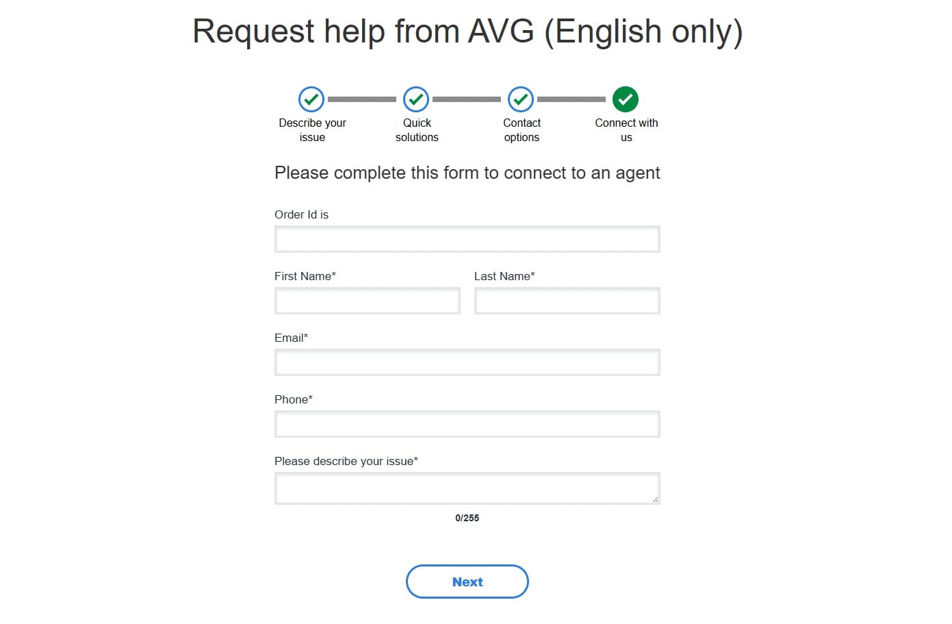Avg Phone Support Fill