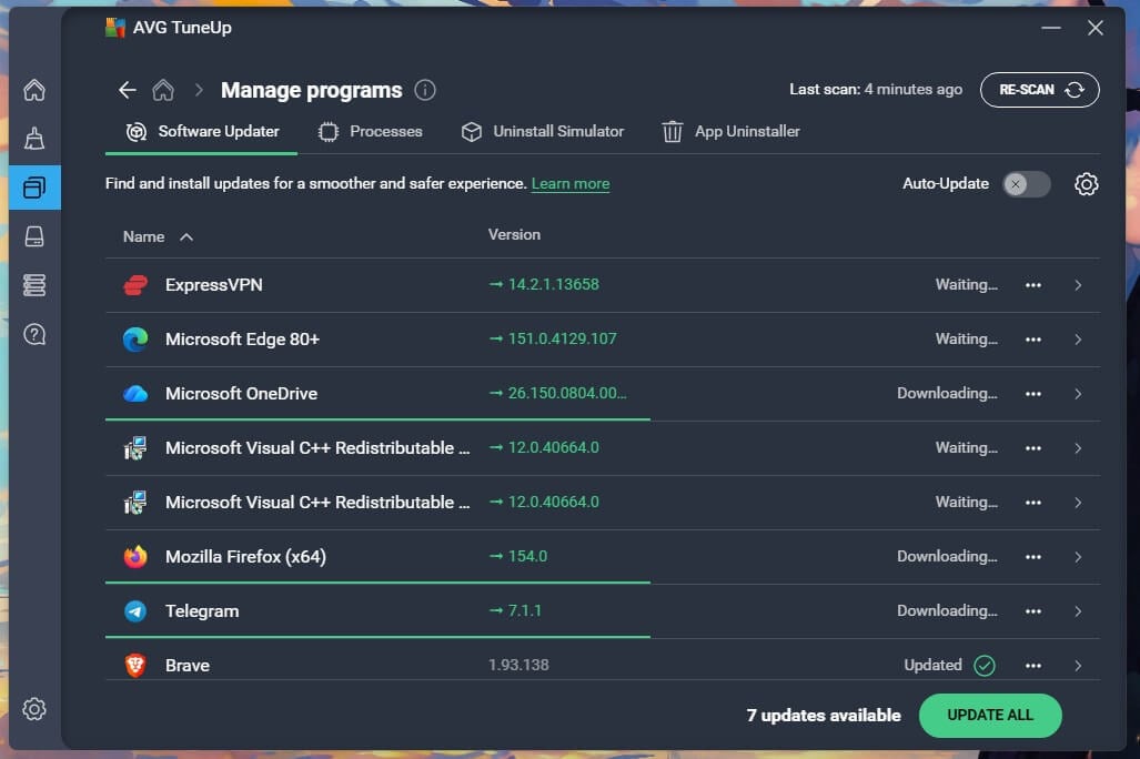 Avg Tuneup Update