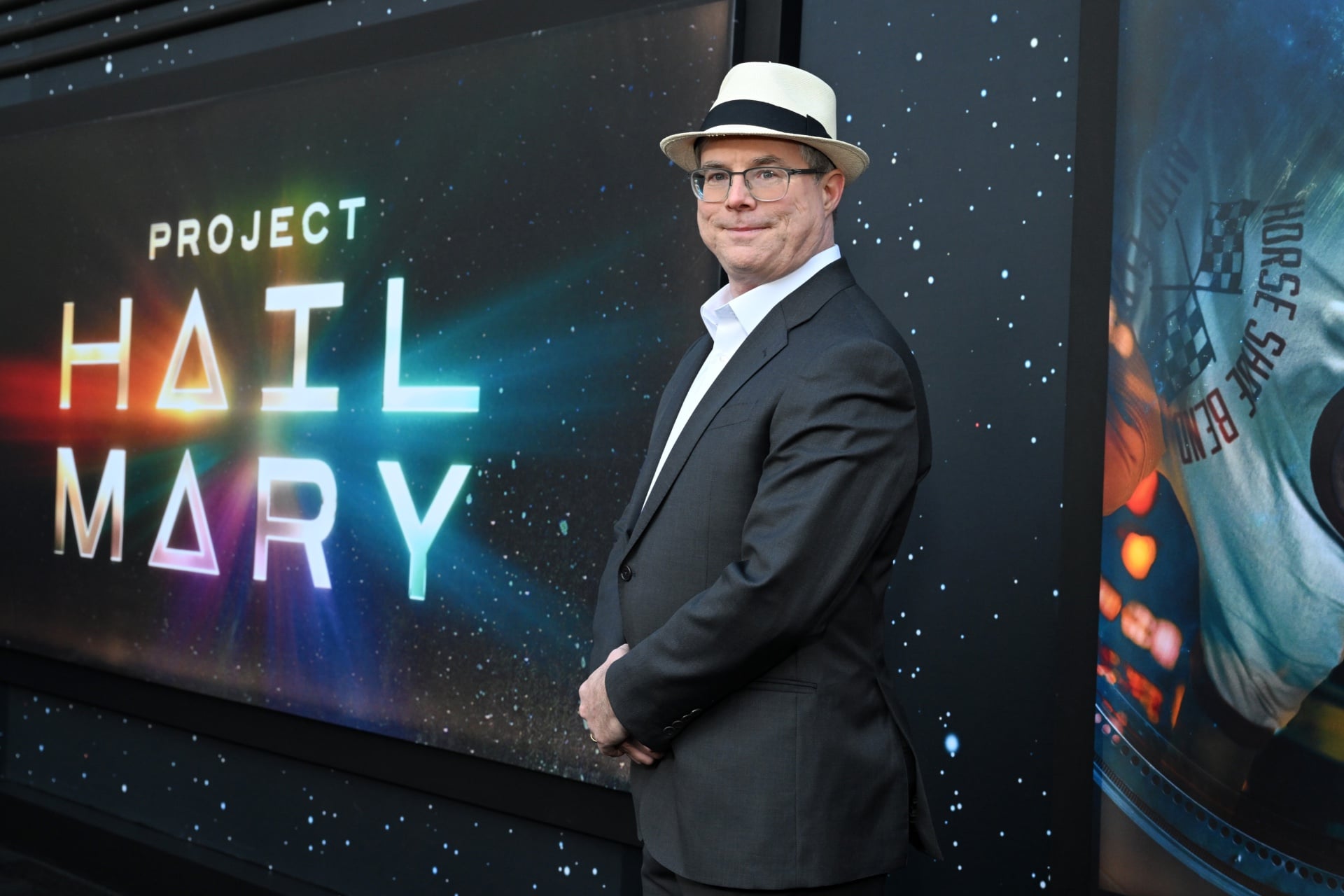 Andy Weir at the 'Project Hail Mary' New York premiere on March 18, 2026.