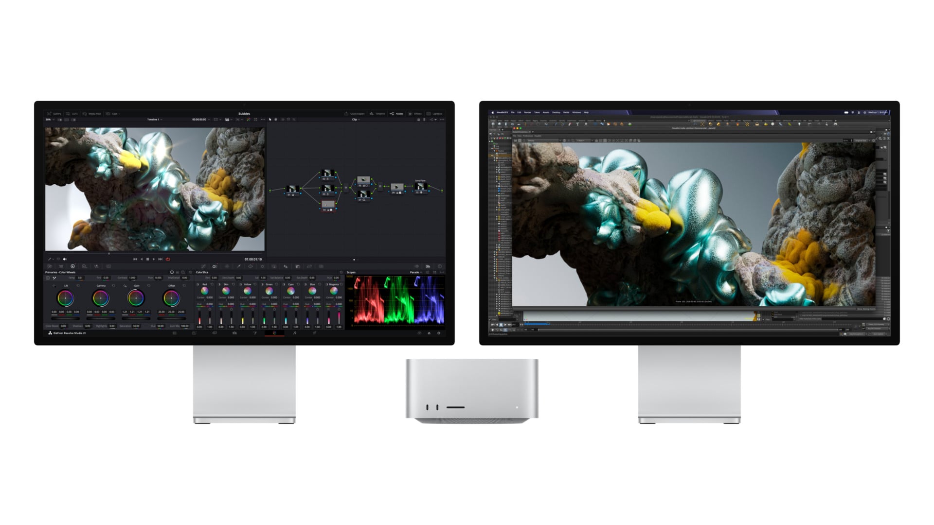 Apple Mac Studio Davinci Resolve Studio Houdini And Maxon Redshift