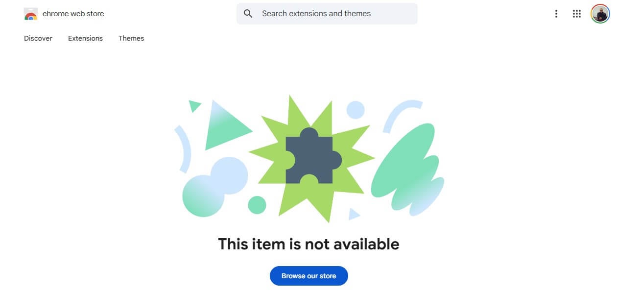 Avast Chrome Unavailable