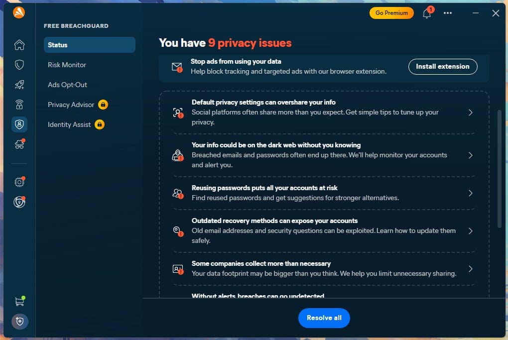 Avast One Breachguard