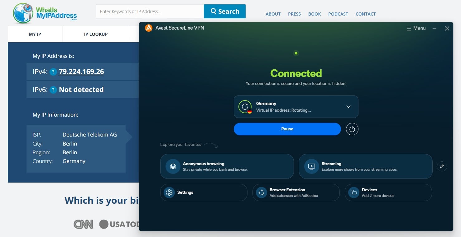 Avast Vpn Ip Address Rotated
