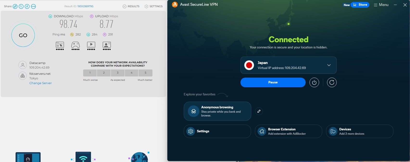 Avast Vpn Japan Speed Test Update