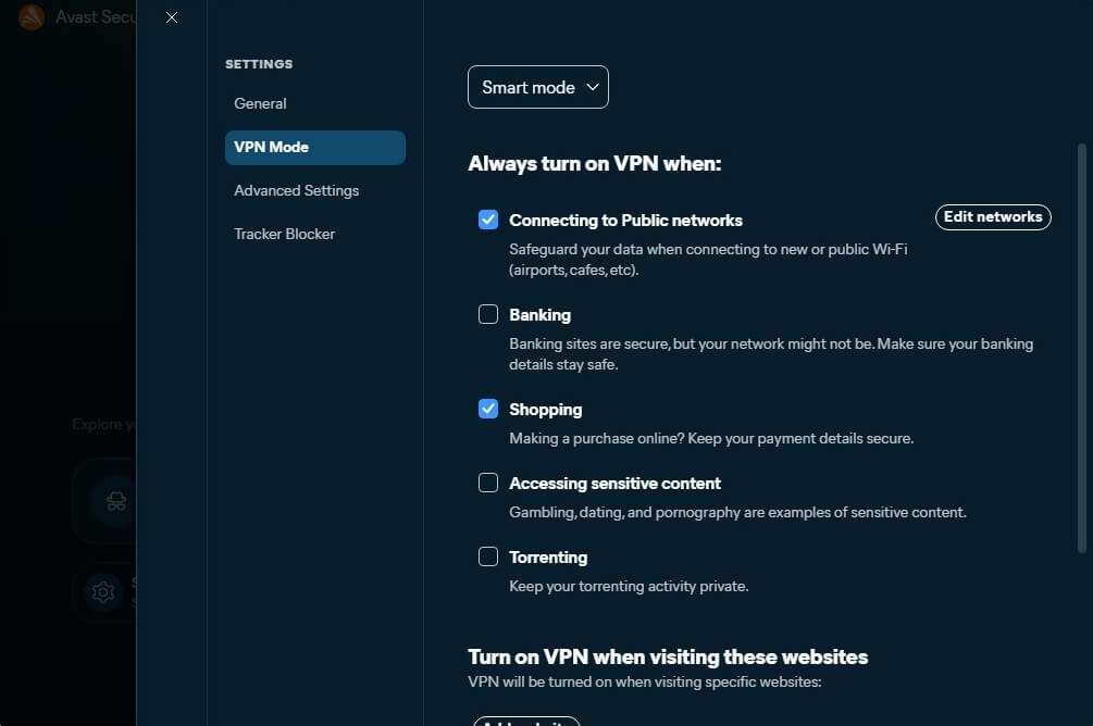 Avast Vpn Smart Mode